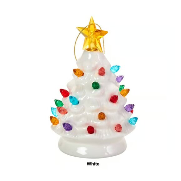 Mr. Halloween 5" PUMPKIN Nostalgic Tree Orange LED Ceramic BRAND-NEW w/ALL tag🎃 - Picture 15 of 16